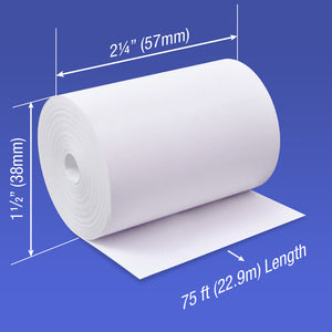 POS1 Thermal Paper 2 1/4 x 75 ft 50 rolls